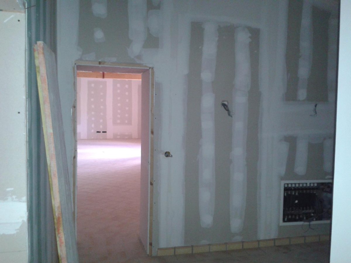 Vivienda con distribución de pladur entre estancias