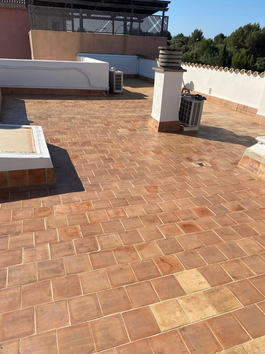 Terraza exterior tras el tratamiento
